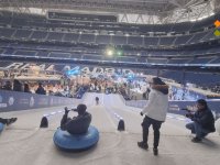 2025 � Skitrax World Tubing in Bernabeu Stadion - Foto: Skitrax World & PIPOCA D'IDEIAS